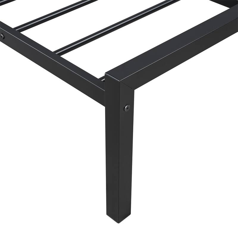 Twin Size House Shaped Metal Platform Bed with Drawers