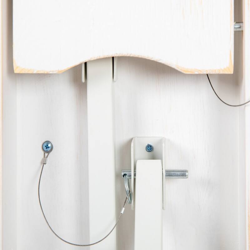 8' x 12" Antique Rustic Solid Pine Folding Farm Bench with 3 Legs