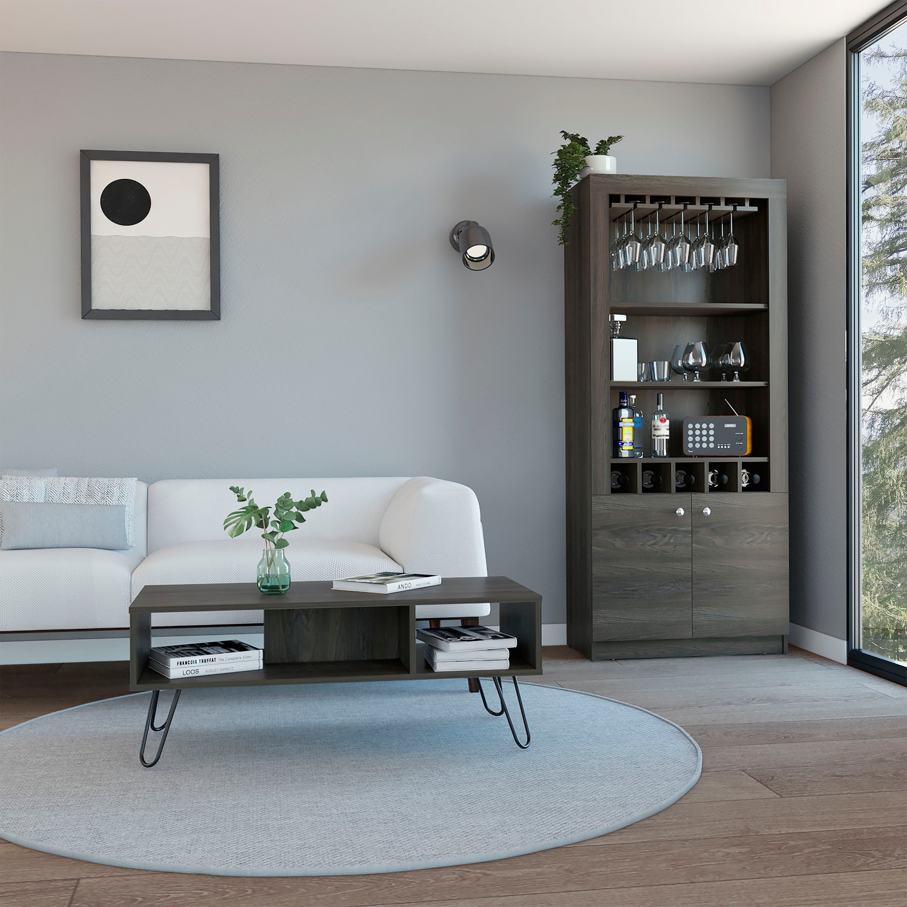 Espresso best sale liquor cabinet