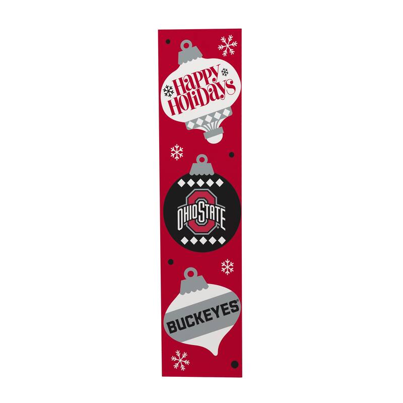 47" Double Sided Seasonal Porch Leaner, Ohio State University - 47" x 11.25"