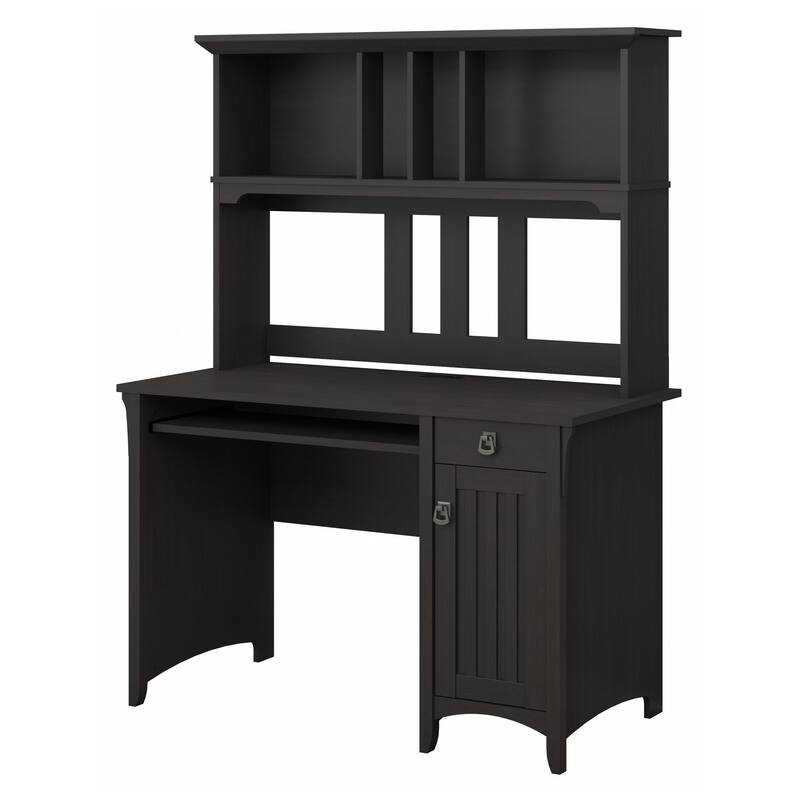 Bush Furniture Salinas Small Computer Desk with Storage Hutch