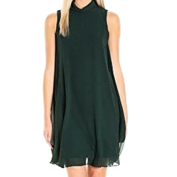 hunter green shift dress