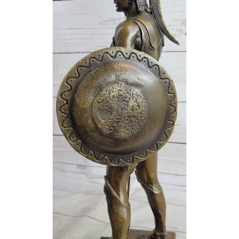 Greek Hero Achilles Warrior Bronze Sculpture Statue By Johannes Gotz