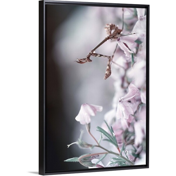 "Girl's Bedroom" Black Float Frame Canvas Art