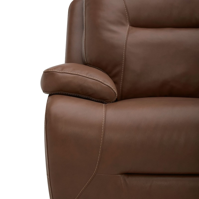 Liberty Furniture Cameron Power Recline Loveseat with Console Brown Leather - Width 81" x Depth 39" x Height 41"