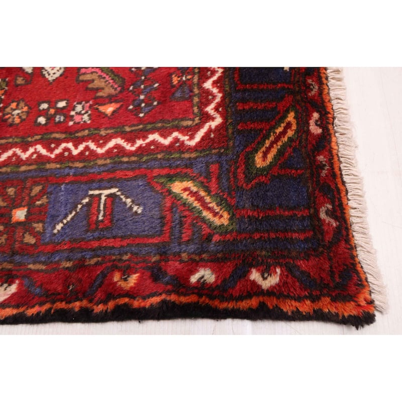 ECARPETGALLERY Hand-knotted Anadol Black, Red Wool Rug - 4'6 x 8'8