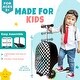 preview thumbnail 5 of 7, Lascoota Scooter Suitcase, Foldable Scooter Luggage For Kids Ages 2-5, Checkered Graphic