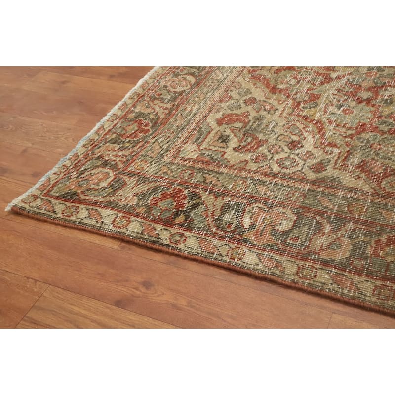 Hand Knotted Oriental 100% Wool Carpet Traditional Floral Oranges & Rust Bakhtiari Area Rug - 6' 5'' X 4' 2''
