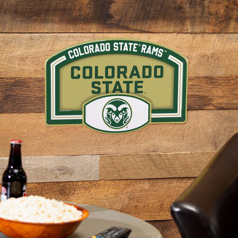 Colorado State University Embossed Steel Wall Sign, 11" x 17"