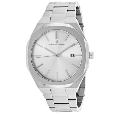 Christian Van Sant Men's Octavius Slim Silver Dial Watch - CV0521 - 6 (36)