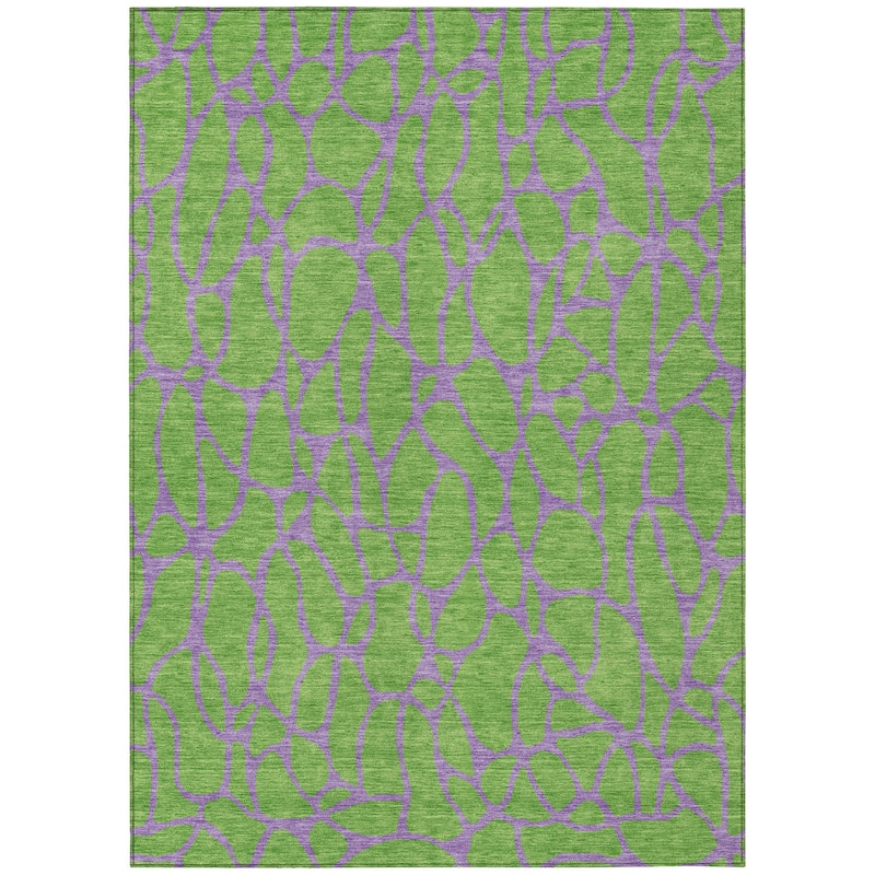 Machine Washable Indoor/ Outdoor Contemporary Chantille Rug