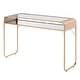 preview thumbnail 5 of 6, Watler Contemporary 46-inch Glass Top 1-Shelf Sofa Table by Furniture of America