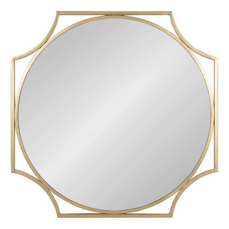 Kate and Laurel Rateau Scalloped Wall Mirror