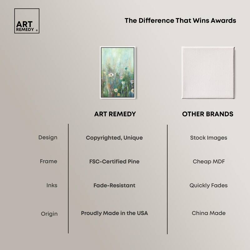 Harmony Green I Canvas by Art Remedy