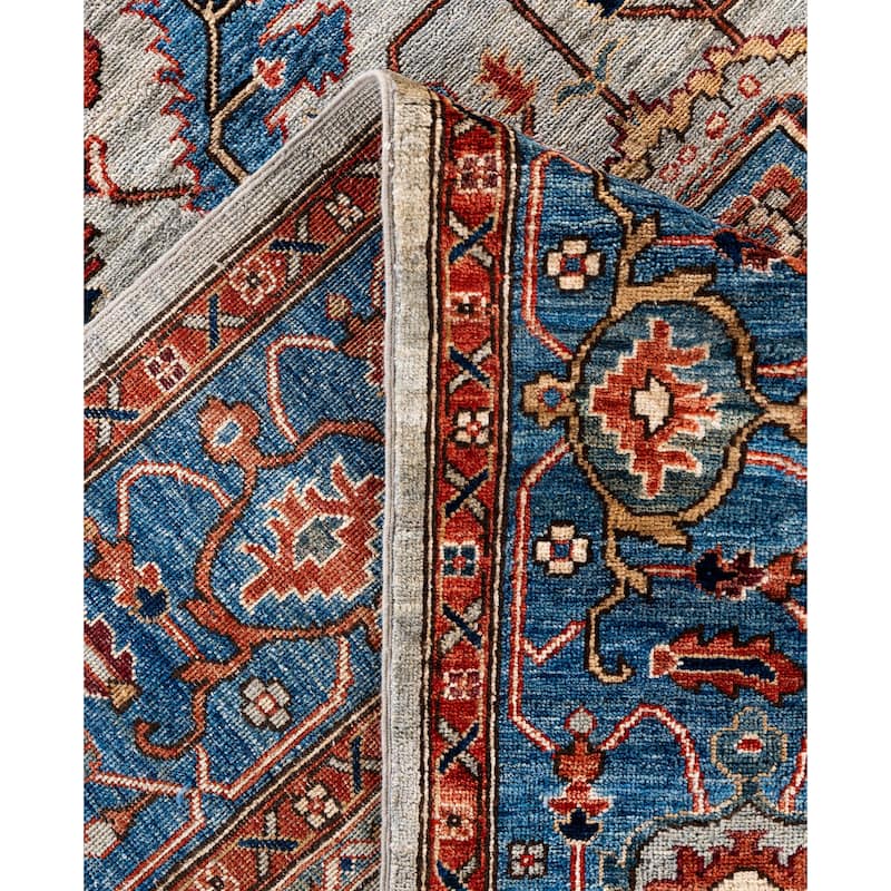 Serapi One-of-a-Kind Hand-Knotted Area Rug - Gray - 8' 2" x 10' 1"