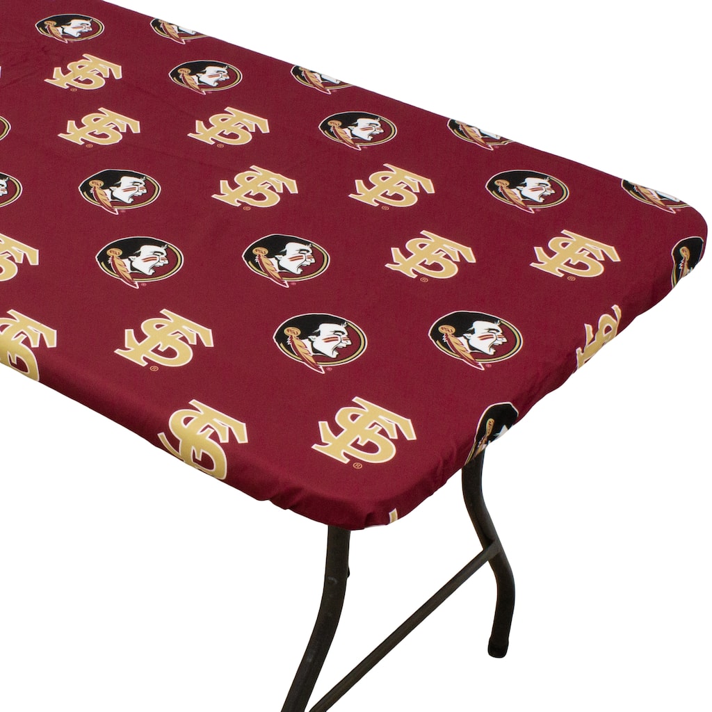 Florida State Seminoles Tailgate Fitted Tablecloth, 72" x 30", 6 ft table - 72" x 30", 6 ft table