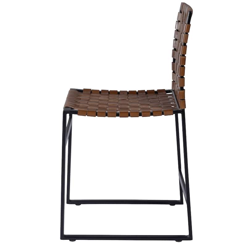 17-inch Faux Leather Side Chair for Living Room and Office - 19” x 17” x 33.25”