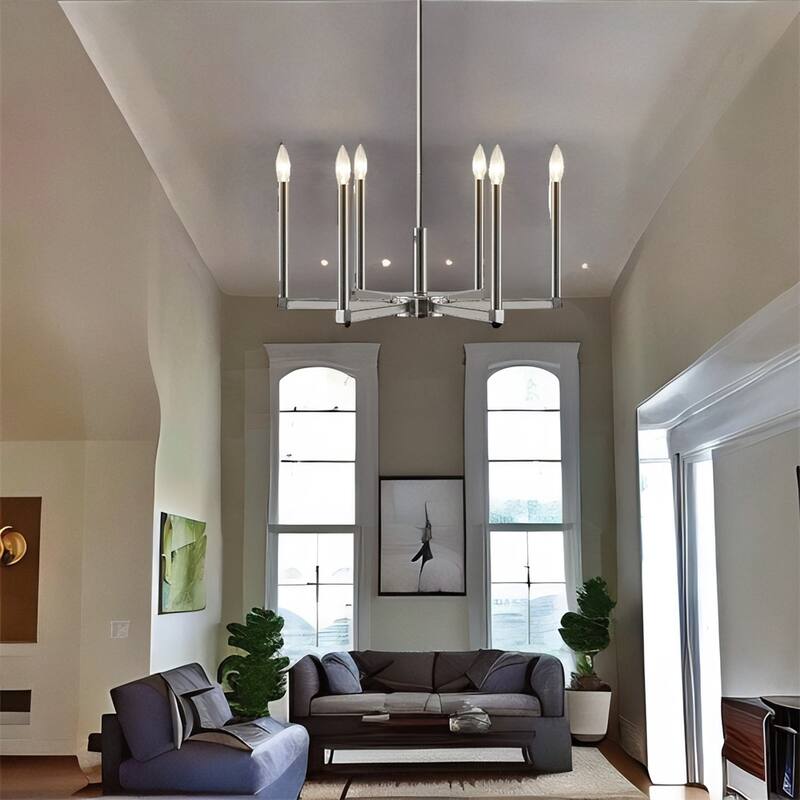 6-Light Candelabra Chandelier