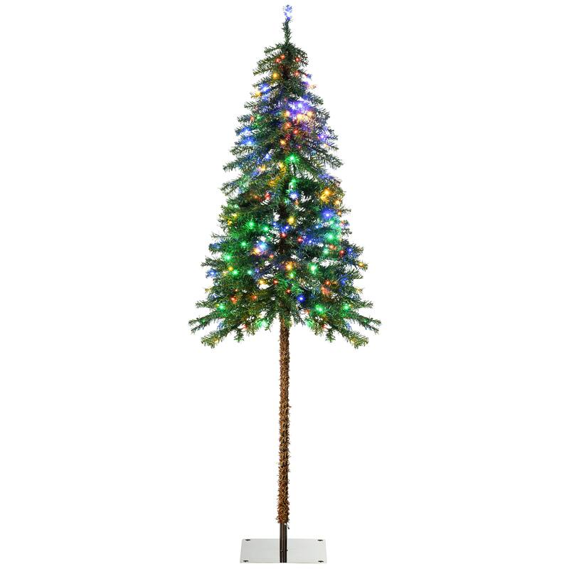 6FT Pre-Lit Artificial Christmas Tree with LED Lights and Multiple Light Modes - Green
