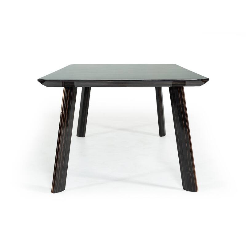 Modrest Chadwick Modern Ebony & Rosegold Dining Table