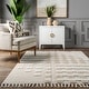 preview thumbnail 6 of 7, Nuloom Cordelia Fragmented Stripes Tasseled Area Rug