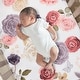 preview thumbnail 5 of 7, Lambs & Ivy Secret Garden Luxury Floral 3-Piece Cotton Sateen Crib Bedding Set