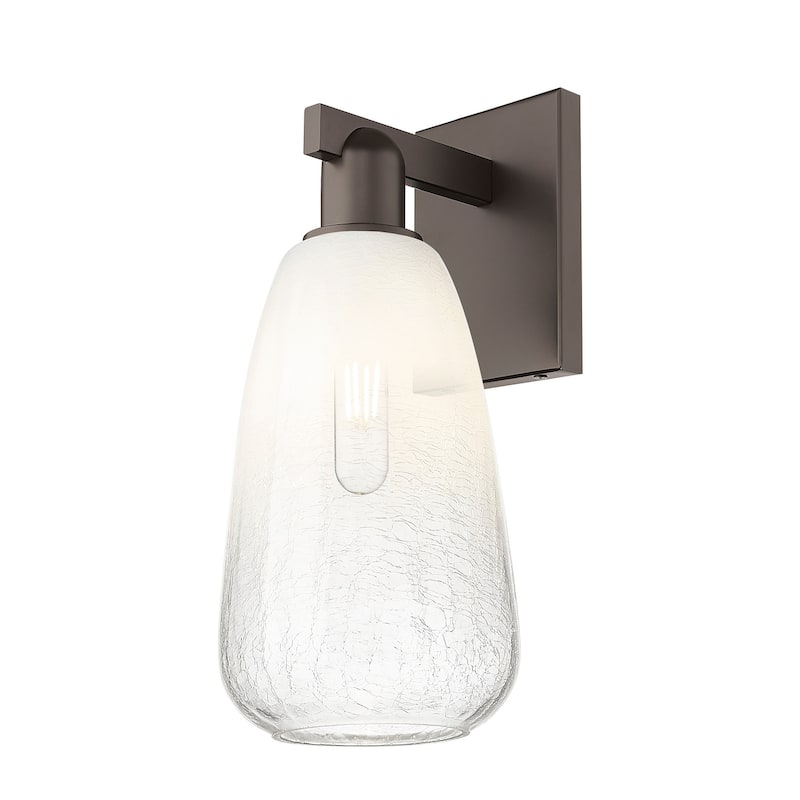 Innovations Lighting 716-1W-11-8 Brookhaven Almond Sconce Brookhaven - Oil Rubbed Bronze / Opal