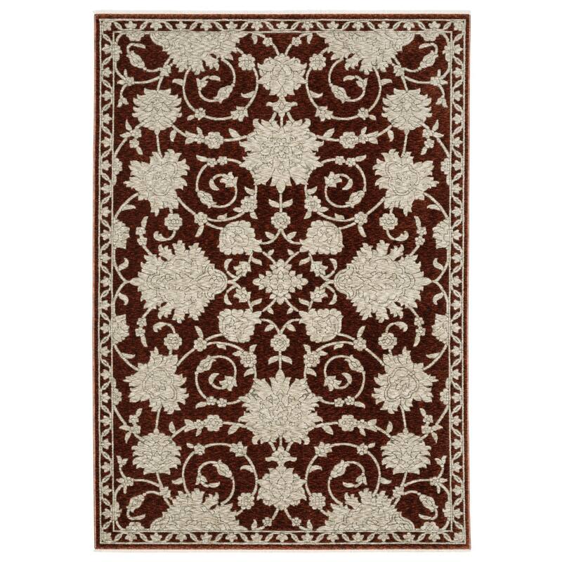 HomeRootsFloral Traditional Rectangle Area Rug