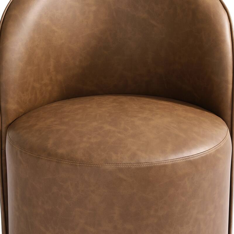 UIXE Modern Upholstered Swivel Armless Side Dining Chairs