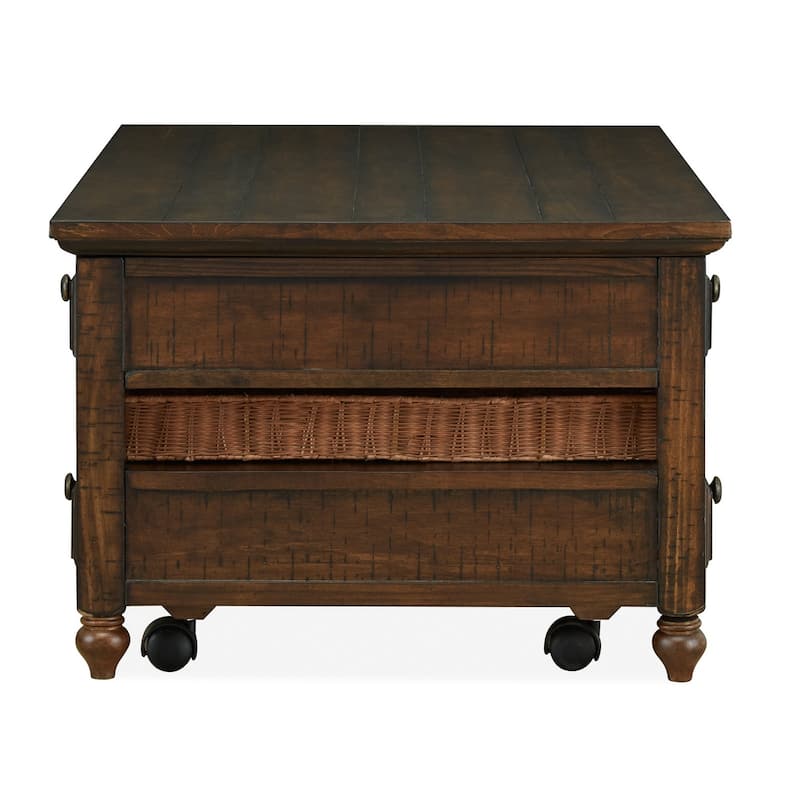 Magnussen Home Cottage Lane Coffee Rectangular Lift Top Cocktail Table - 50''W x 28''D x 19''H