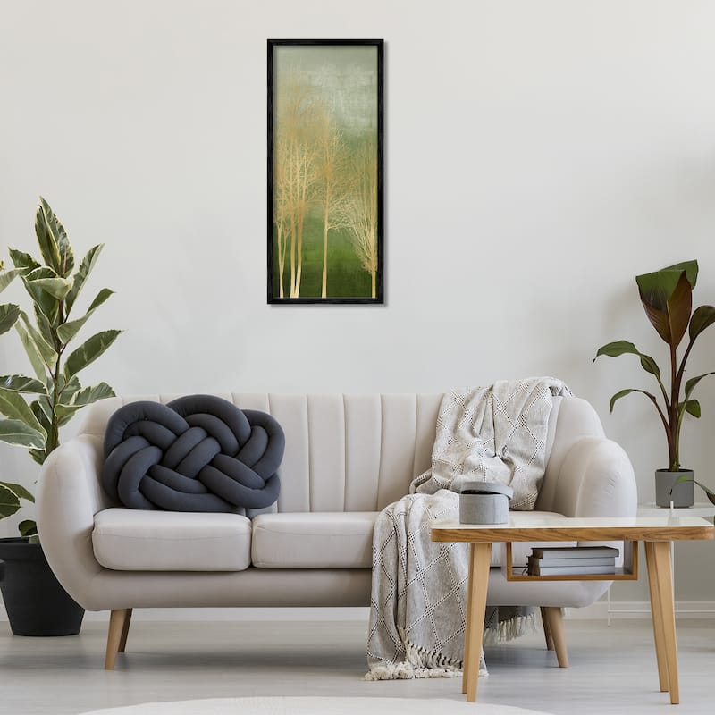 Stupell Minimal Gold Branches Framed Giclee Art Design By Kate Bennett