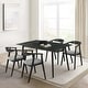 preview thumbnail 57 of 90, Set of 2/4/6 - Santana Mid-Century Modern Upholstered Wood Dining Chairs