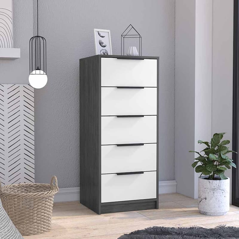 5 Drawers Dresser with Metal Handle
