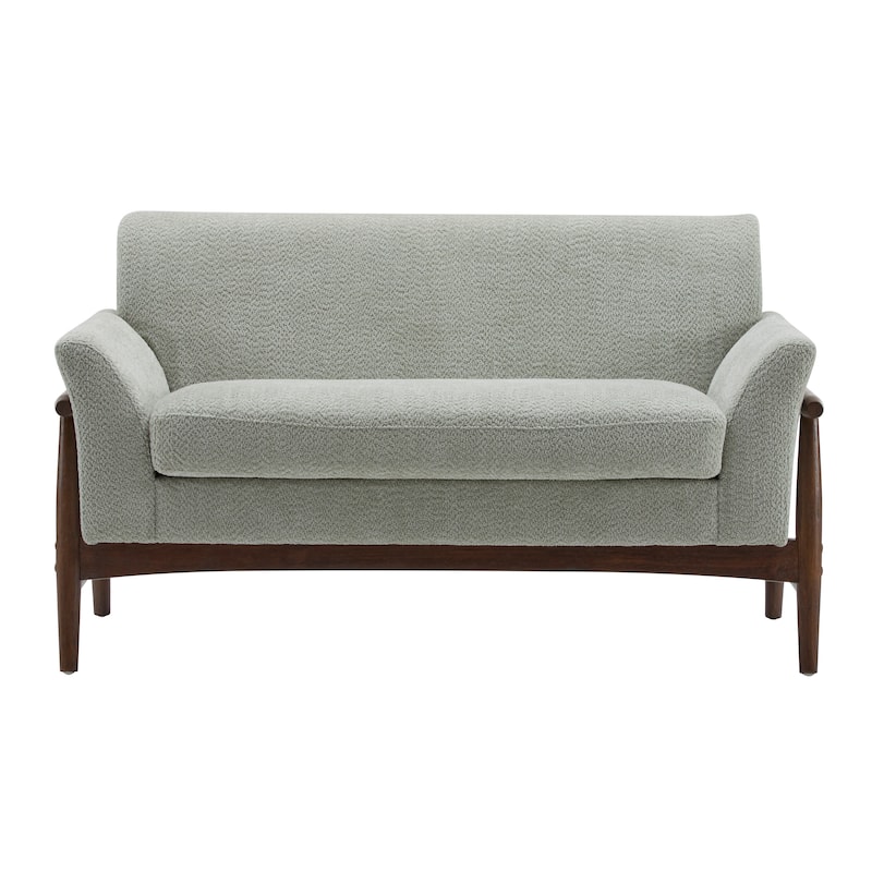 Mokena Modern Fabric Loveseat with Track Arms by Christopher Knight Home