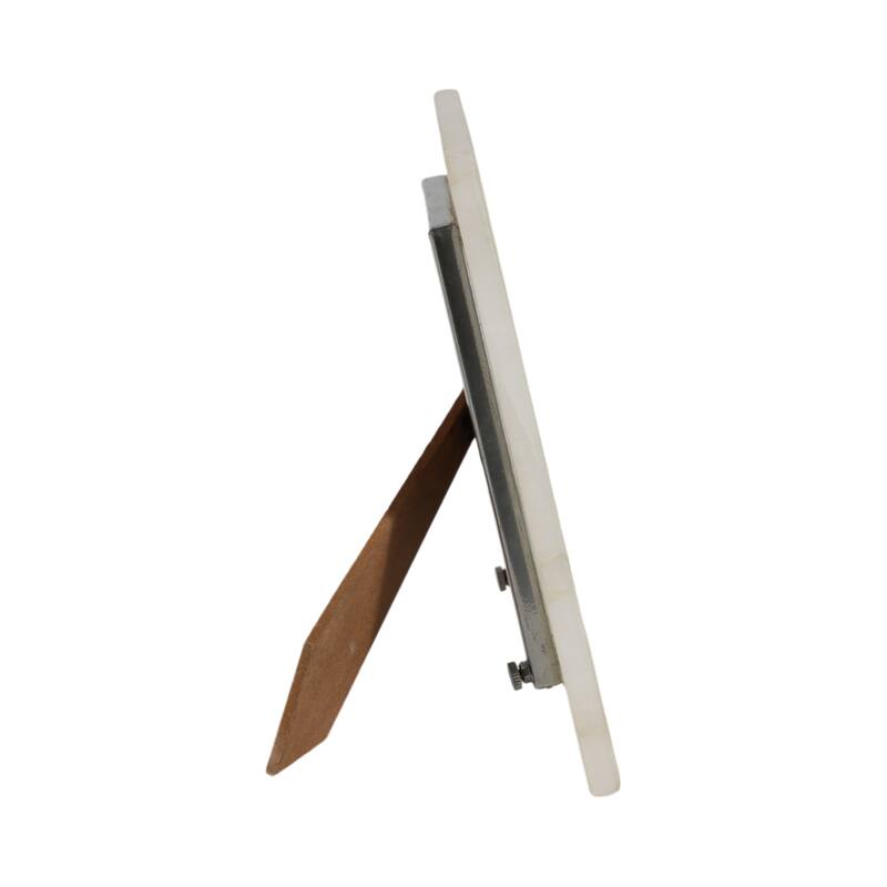 Quartz Rectangular Decorative Photo Frame - White