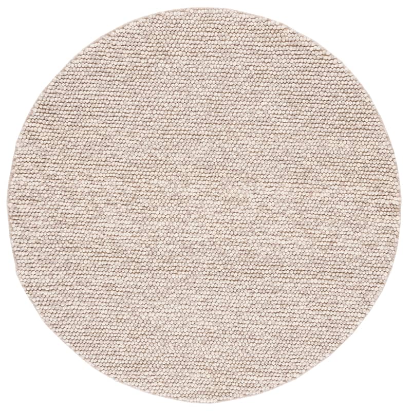 SAFAVIEH Natura Gerta Handmade Wool Area Rug - 8' Round - Ivory