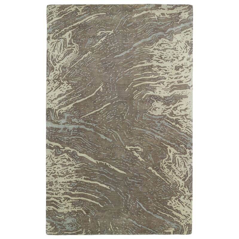 Kaleen Brushstrokes - 3'6" x 5'6" - Brown