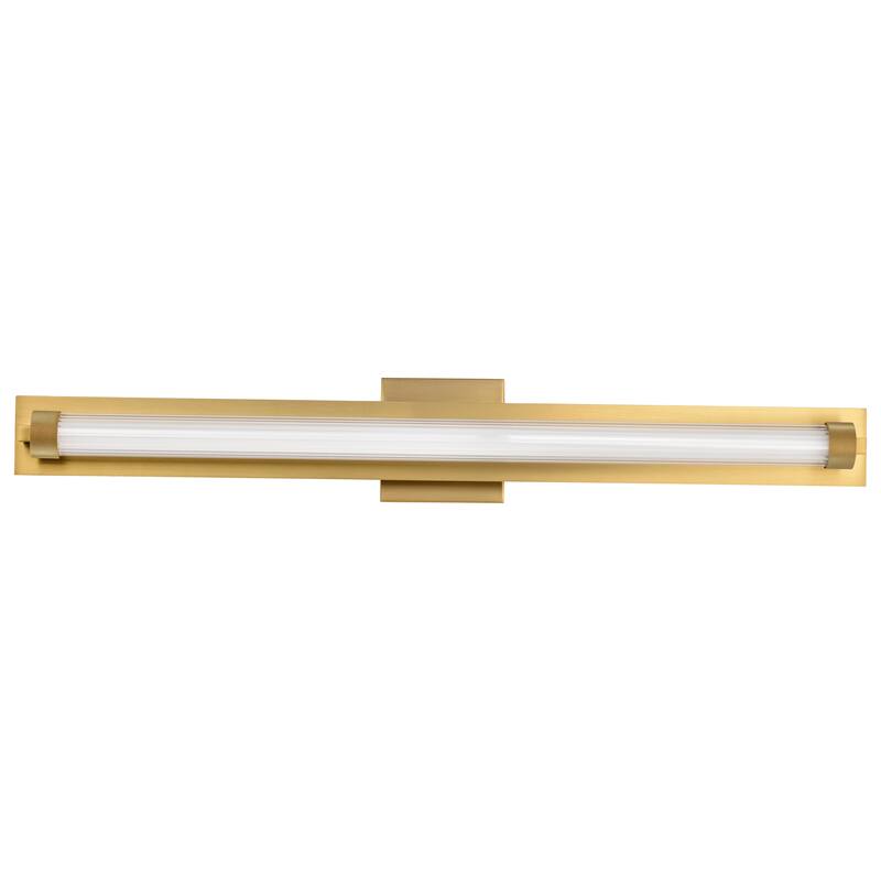 Larissa 32 Inch LED Vanity 3000K CCT Vintage Brass Finish Opaque Glass - Vintage Brass