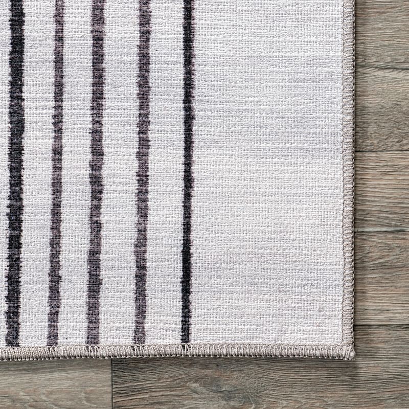 Nuloom Martine SpinClean Abstract Sun Machine Washable Area Rug