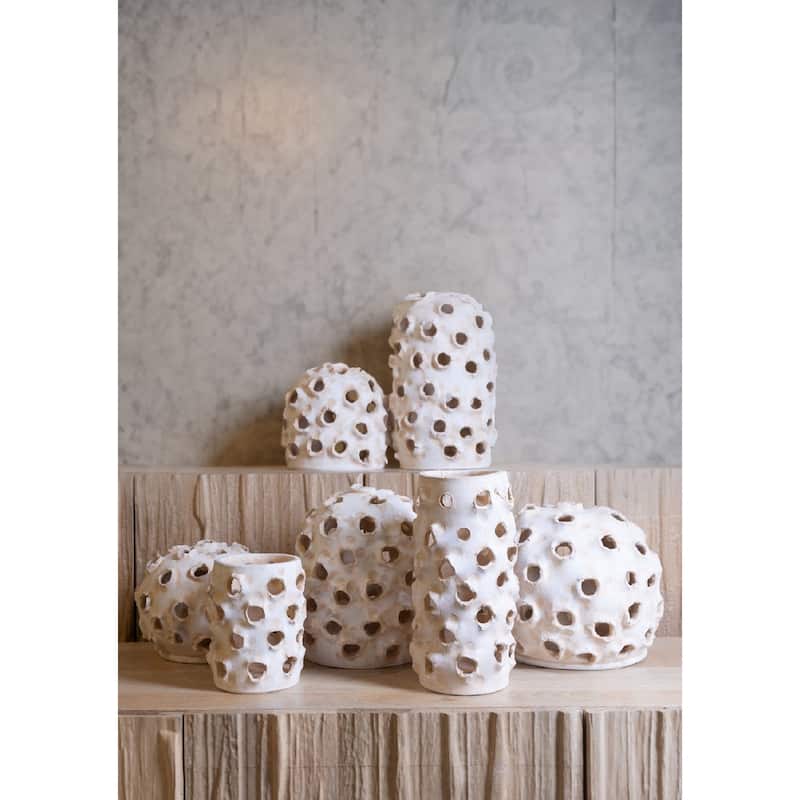 Large Dome Tabletop Accent Decoration - 15.5" - Cream