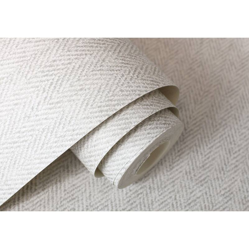 Fine Decor Theo Light Grey Chevron Wallpaper
