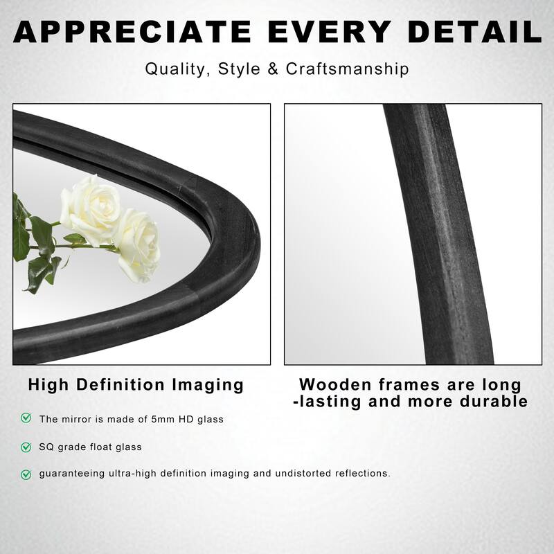 Unique Silhouette: Curved-shaped, Stylish Wall Mirror
