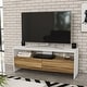 preview thumbnail 1 of 4, Boahaus Phoenix TV Stand, TV's up to 55", 02 Drawers, 01 Open Shelf - 54 inches in width