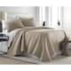 Oversized Solid 3-piece Quilt Set by Southshore Fine Linens - Taupe - Twin - Twin XL