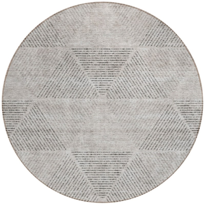 HomeRoots Geometric Transitional Rectangle Outdoor Rug