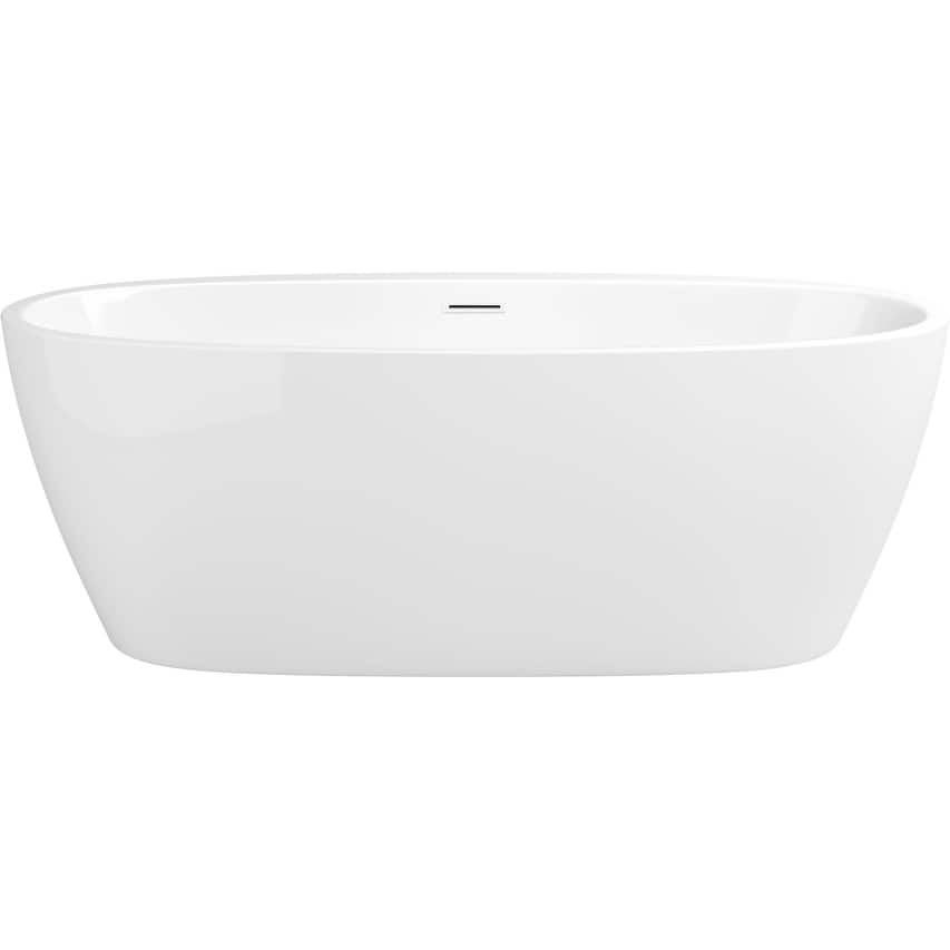 PROFLO Cornwall 67" Free Standing Acrylic Soaking Tub with Center