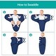 preview thumbnail 6 of 4, 2 Pack Cotton Baby Swaddles Blankets 0-3 Months