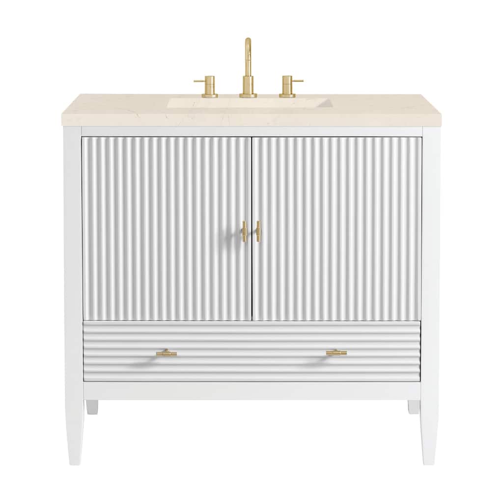 James Martin Vanities 485-V36-3EMR Myrrin 36" Single Basin Wood Vanity