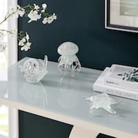 Lorelei Glow-in-The-Dark Nautical Glass Tabletop Sculpture