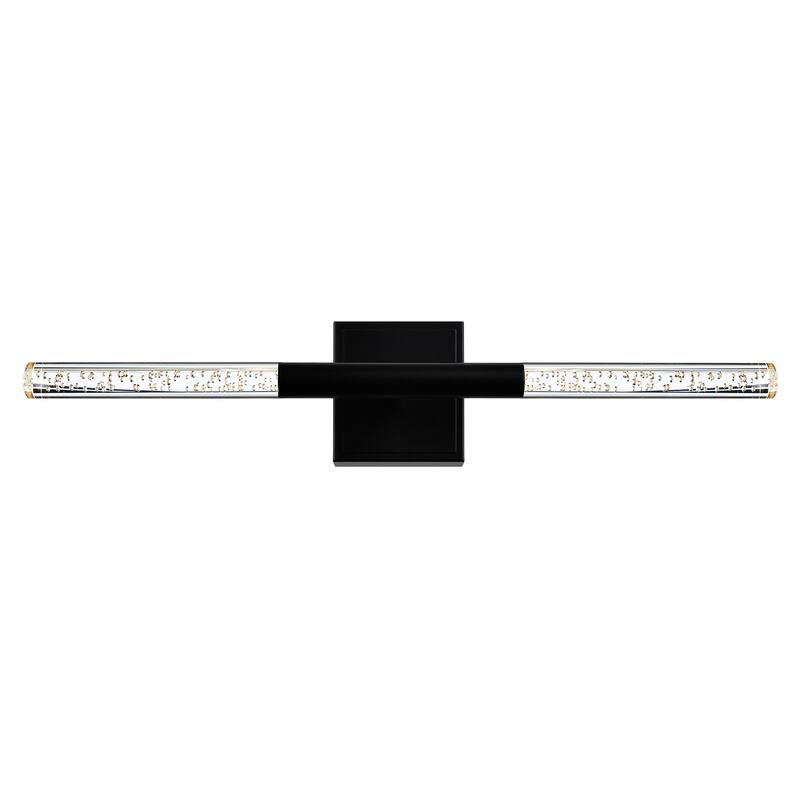 Dragonswatch Integrated LED 26in Black Vanity Light